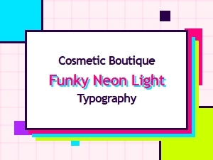 Glamorous Glow: a Funky Neon Display Font